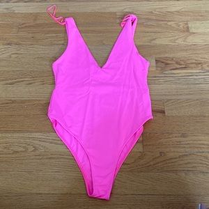 Neon V Neck Bodysuit